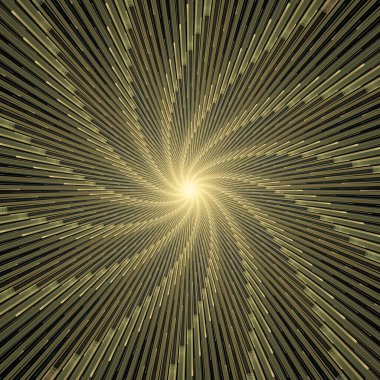 Fraktal Patlama Dizisi. İnce çizgi yarıçapının oluşturulması