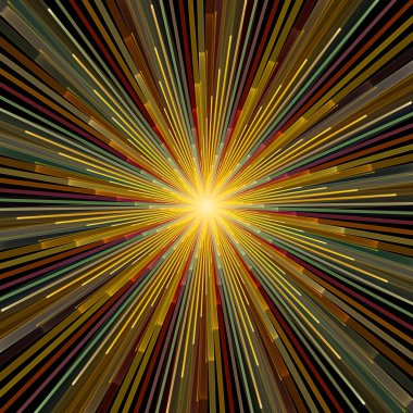 Fraktal Patlama Dizisi. İnce çizgi yarıçapının oluşturulması