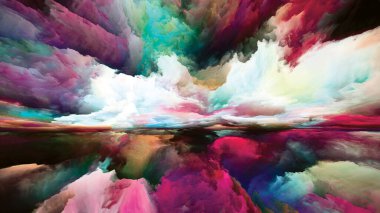 Çoklu Renkli Peyzaj. 