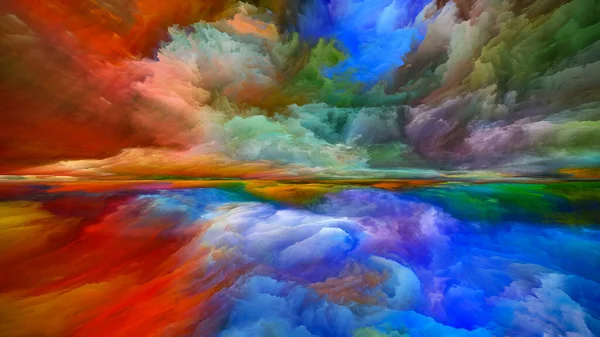Облака Загробной Жизни Серия Реальности Реальности Фон Сюрреалистических Цветов Текстур — стоковое фото