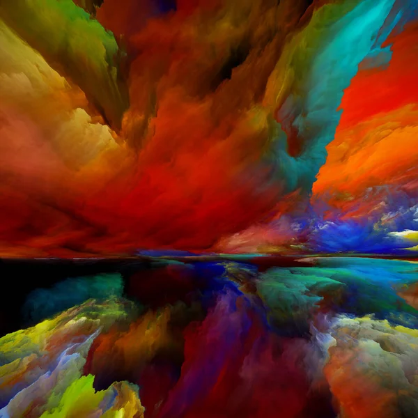 Страна Пробуждения Серия Реальности Реальности Abstract Background Made Surreal Sunrise — стоковое фото