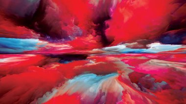 Gökkuşağı manzarası. 