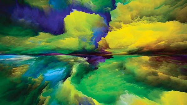 Imagination Landscape Color Dreams Series Visually Attractive Backdrop Made Paint — Stok fotoğraf