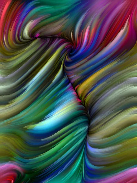 Color Swirl Series Graphic Composition Colorful Motion Spectral Fibers Subject — Stock Photo, Image
