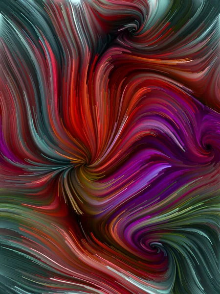Color Swirl Series Artistic Background Made Colorful Motion Spectral Fibers — Stock Photo, Image