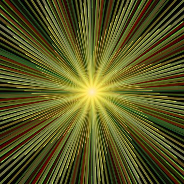 Fraktal Patlama Dizisi. İnce çizgi yarıçapının oluşturulması