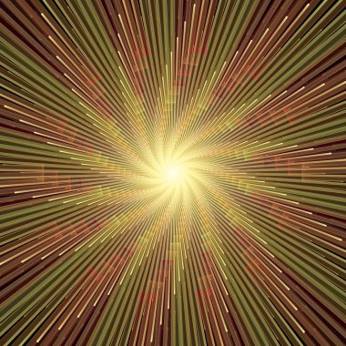 Fraktal Patlama Dizisi. İnce çizgi yarıçapının oluşturulması