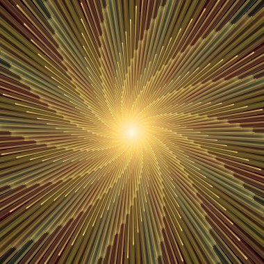 Fraktal Patlama Dizisi. İnce çizgi yarıçapının oluşturulması