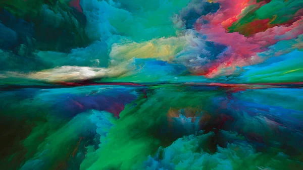 Imagination Landscape Color Dreams Series Visually Attractive Backdrop Made Paint — ストック写真