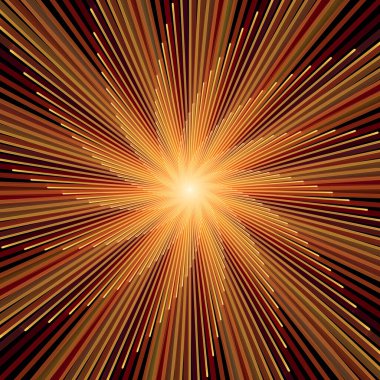 Fraktal Patlama Şablonu serisi. Çizim ve tasarım için kullanılan ince çizgi radyal deseninin oluşturulması.