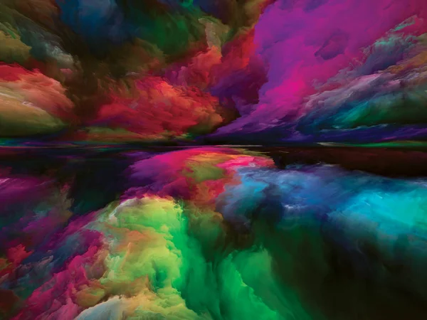 Terra Spettrale Serie Color Dreams Disposizione Vernici Texture Nuvole Gradienti — Foto Stock