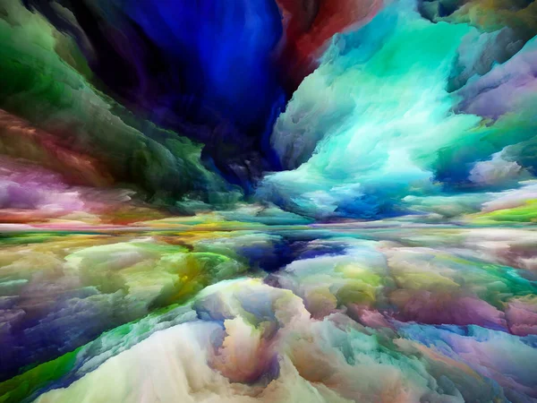 Innere Landschaft Seeing Never World Serie Abstraktes Design Aus Farben — Stockfoto