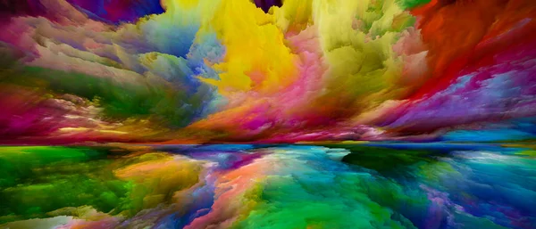 Spectral Land Série Color Dreams Agencement Peinture Des Textures Des — Photo