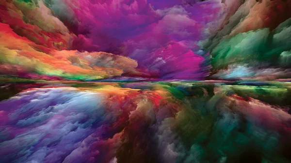 風景の数学 世界シリーズには登場しない 内側の生活 ドラマ 芸術とデザインに関連して色 グラデーションの雲の構成 — ストック写真