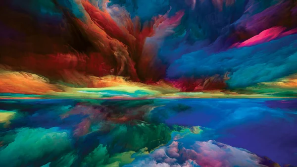 Nuvole Luce Fuga Alla Serie Reality Composizione Surreale Tramonto Alba — Foto Stock