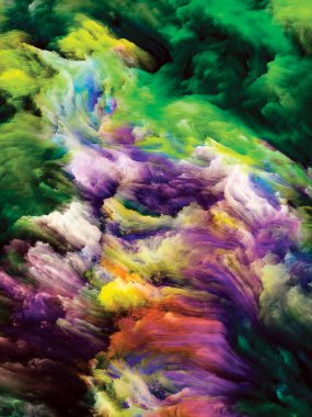 Renkli girdap serisi. Yaşam, yaratıcılık ve sanat projeleri için tuvalin üzerindeki sıvı boyanın renkli hareketlerinden yapılmış tasarım