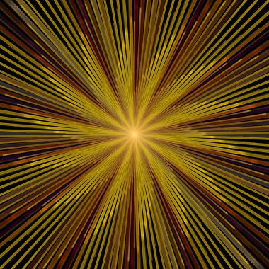 Fraktal Patlama Şablonu serisi. Çizim ve tasarım için kullanılan ince çizgi radyal deseninin oluşturulması.