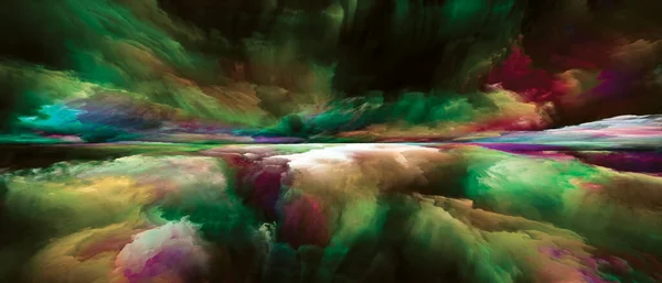 Terre Lumière Escape Reality Conception Faite Couleurs Textures Crépusculaires Surréalistes — Photo