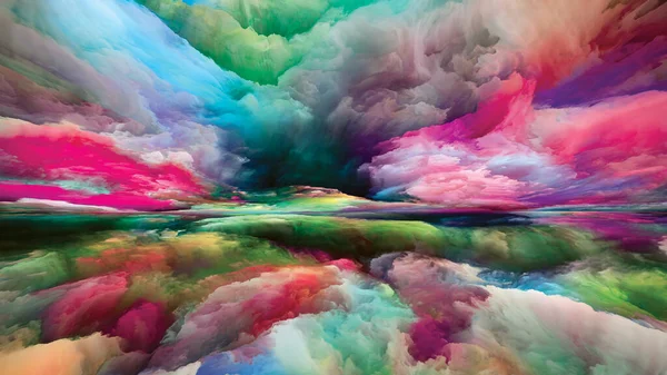 Paesaggio Spettrale Vedendo Mai Serie Del Mondo Composizione Colori Texture — Foto Stock