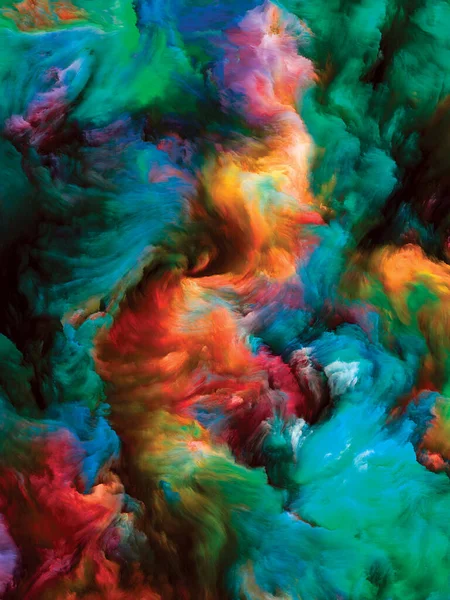 Culoare Swirl Serie Interacțiunea Mișcării Colorate Vopselei Lichide Pânză Pentru — Fotografie, imagine de stoc