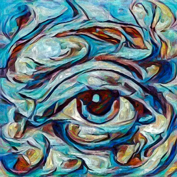 Künstlerische Vision Modellierendes Auge Abstrakten Malstil Zum Thema Innenwelt Kreativität — Stockfoto