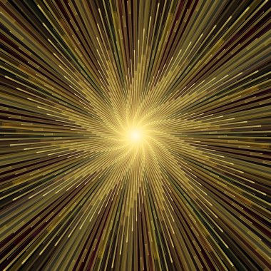 Fraktal Patlama Şablonu serisi. Çizim ve tasarım için kullanılan ince çizgi radyal deseninin oluşturulması.