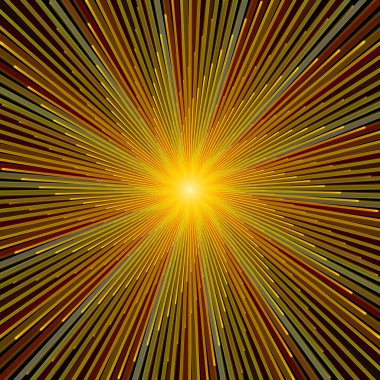 Fraktal Patlama Şablonu serisi. Çizim ve tasarım için kullanılan ince çizgi radyal deseninin oluşturulması.