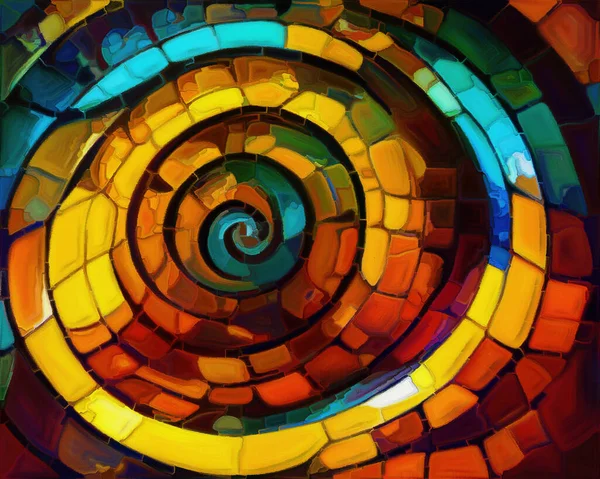 Dream Nautilus Series Composition Spiral Structures Shell Patterns Colors Abstract —  Fotos de Stock