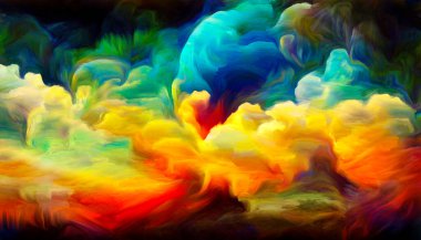 Landscapes of Color series. Interplay of vibrant shapes and strokes on the subject of art, creativity and design.