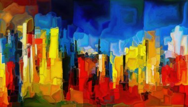 Landscapes of Color series. Interplay of vibrant shapes and strokes on the subject of art, creativity and design.