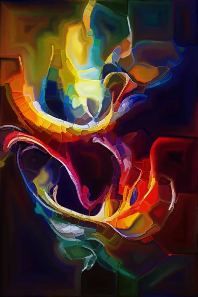Serie Abstractă Colorată Fundal Compus Din Accidente Vasculare Cerebrale Dube — Fotografie, imagine de stoc