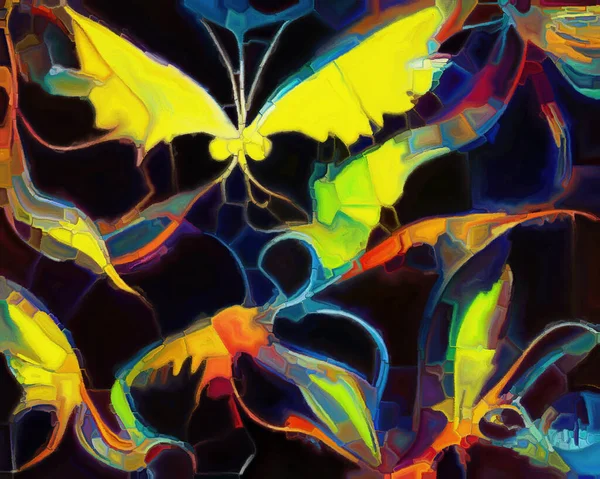 Butterfly Dreams Series Abstract Background Made Surreal Natural Forms Textures — Stock Photo, Image