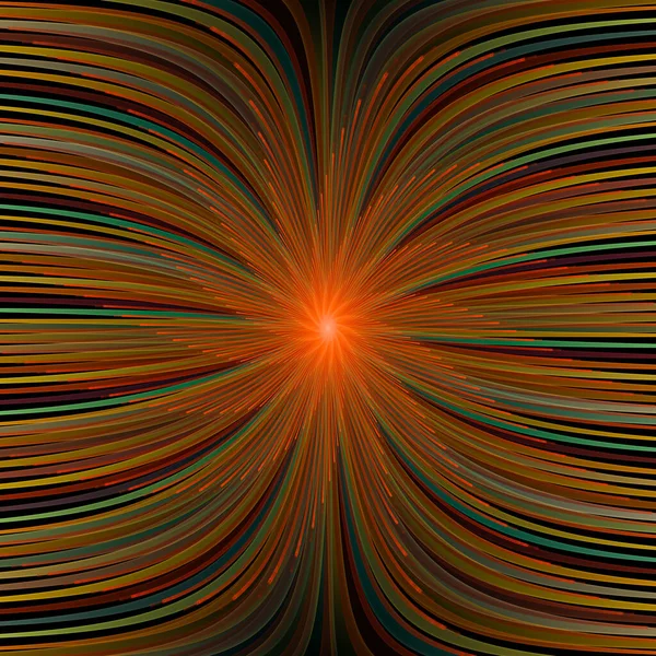 Fraktale Burst Pattern Serie Rendering Von Feinen Radialen Linien Zur — Stockfoto