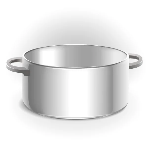 Empty metal pot — Stock Photo, Image