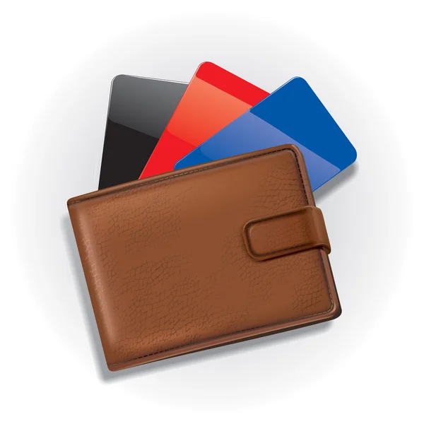 Wallet with credit cards — Stock Photo, Image