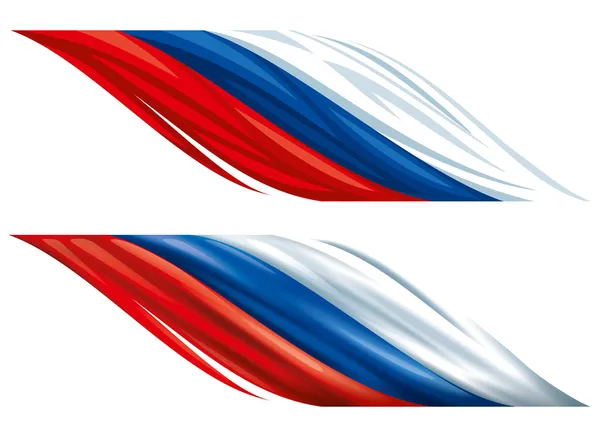 Bandeiras decorativas russas — Fotografia de Stock