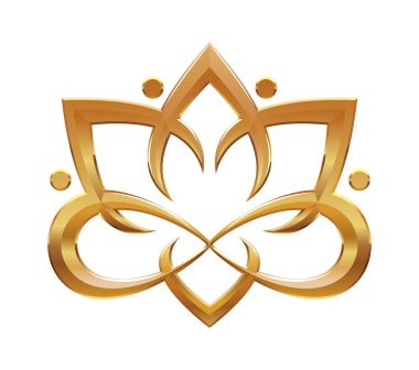 Lotus flower abstract symbol