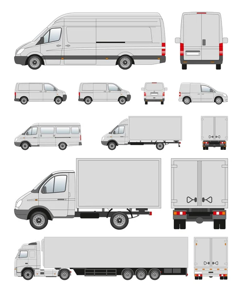 Commercail Transport Detaljerad Illustration — Stockfoto