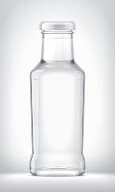 Arkaplanda Cam Şişe. 