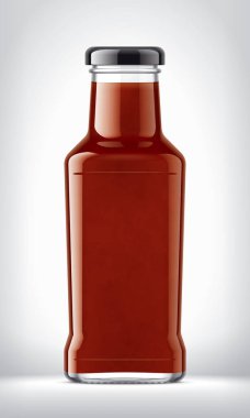 Arkaplanda Cam Şişe. 