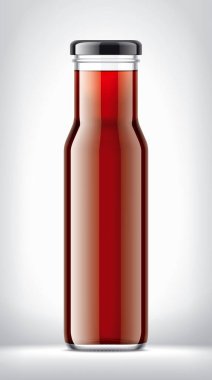 Arkaplanda Cam Şişe. 