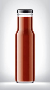 Arkaplanda Cam Şişe. 