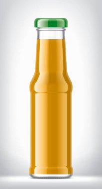 Arkaplanda Cam Şişe. 