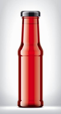 Arkaplanda Cam Şişe. 