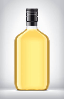 Arkaplanda Cam Şişe. 