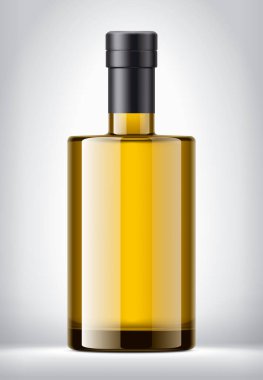 Arkaplanda Foil olan Renkli Cam Şişe. 