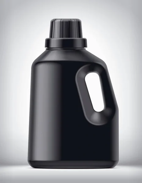 黑色塑料瓶的模型 — 图库照片