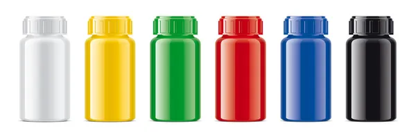 Color Non Transparent Bottles — Stock Photo, Image