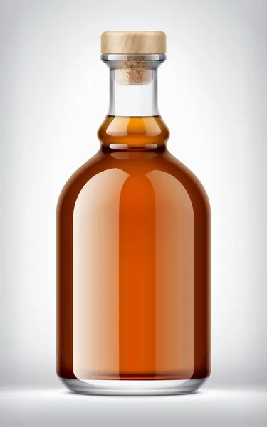 Bottiglia Vetro Sfondo Versione Sughero — Foto Stock