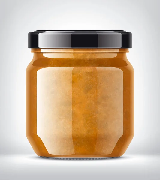 Glass Jar Jam Background — стокове фото